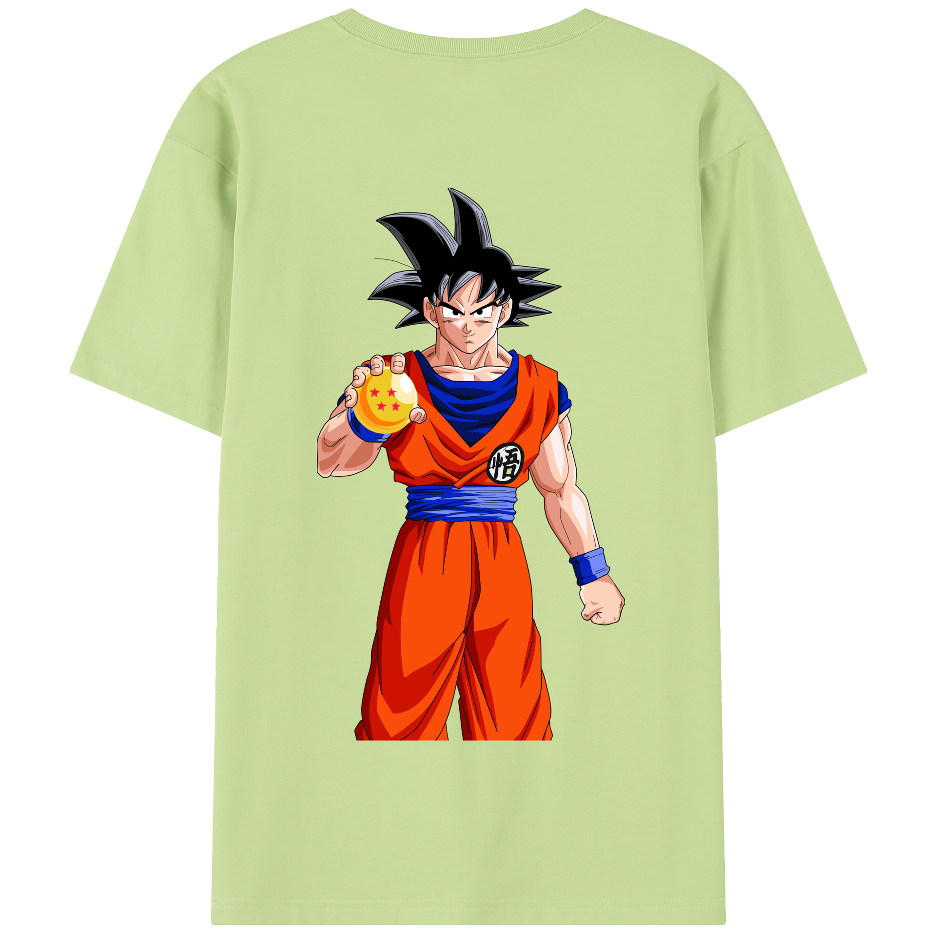 （画像用） ドラゴンボール 孫悟空（そん ごくう）Son Goku カカロット DRAGON BALL Kakarotto 綿100％半袖Tシャツ（背面プリント）